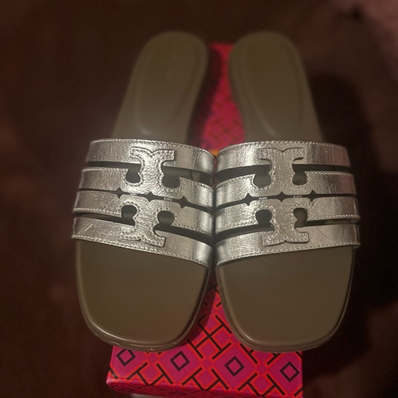 Tory Burch Ines Cage Slide - Picture 1 of 5